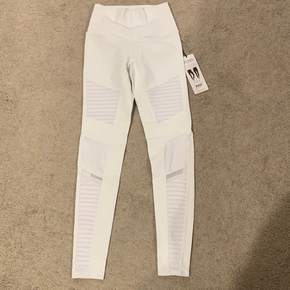 Alo high waisted moto leggings NWT